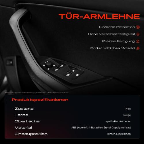 1x Türgriff Innenausstattung Hinten Links für BMW 3er E90 Touring E91 316-335 Bild 1x Türgriff Innenausstattung Hinten Links für BMW 3er E90 Touring E91 316-335
