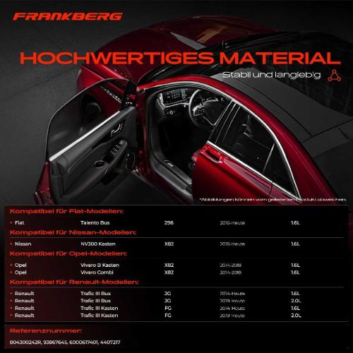 Frankberg 1x Türfeststeller Türfangband Türstopper Vorne für Opel Vivaro Nissan Fiat Renault Bild Frankberg 1x Türfeststeller Türfangband Türstopper Vorne für Opel Vivaro Nissan Fiat Renault