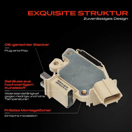 1x Lichtmaschinenregler Generatorregler für Ford KA Mondeo III Stufenheck 2002-2008 Bild 1x Lichtmaschinenregler Generatorregler für Ford KA Mondeo III Stufenheck 2002-2008