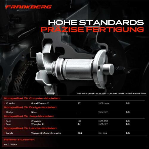 1x Wasserpumpe Kühlwasserpumpe für Chrysler Lancia Voyager Dodge Nitro Jeep Wrangler 3 Cherokee 2.8L Bild 1x Wasserpumpe Kühlwasserpumpe für Chrysler Lancia Voyager Dodge Nitro Jeep Wrangler 3 Cherokee 2.8L