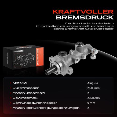 1x Hauptbremszylinder Bremszylinder für KIA Shuma II Stufenheck FB 1.5L 1997-2004 Bild 1x Hauptbremszylinder Bremszylinder für KIA Shuma II Stufenheck FB 1.5L 1997-2004