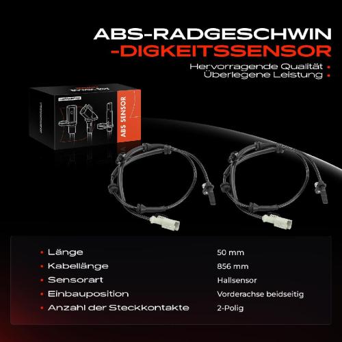 Frankberg 2x ABS Sensor Vorderachse beidseitig f r Peugeot 3008 SUV M4 MC MJ MR 3008 Van MC MJ MR 5008 II M4 MC MJ MR Bild Frankberg 2x ABS Sensor Vorderachse beidseitig f r Peugeot 3008 SUV M4 MC MJ MR 3008 Van MC MJ MR 5008 II M4 MC MJ MR