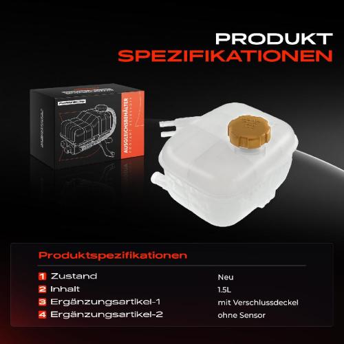 Frankberg 1x Ausgleichsbehälter Kühlmittelbehälter für Opel Astra H Caravan GTC Kasten/Kombi 2004-2010 Bild Frankberg 1x Ausgleichsbehälter Kühlmittelbehälter für Opel Astra H Caravan GTC Kasten/Kombi 2004-2010