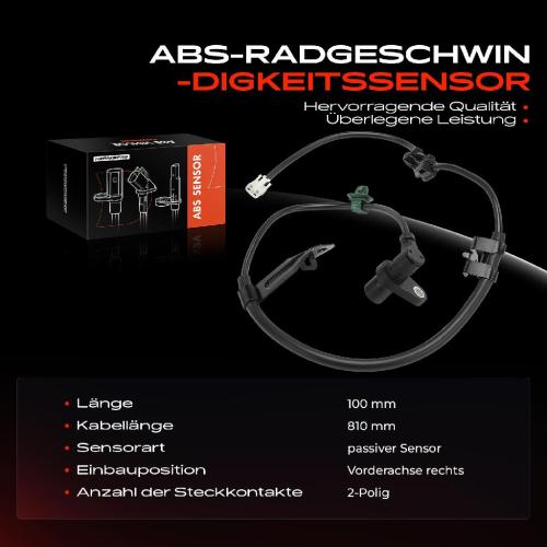 1x ABS Sensor Vorderachse rechts für Daihatsu Sirion Subaru Justy IV 1.0L 1.3L 1.5L Bj ab 2005 Bild 1x ABS Sensor Vorderachse rechts für Daihatsu Sirion Subaru Justy IV 1.0L 1.3L 1.5L Bj ab 2005
