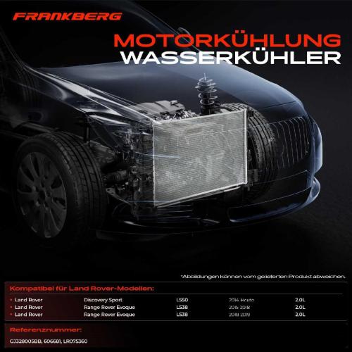 1x Kühler Wasserkühler Motorkühler für Land Rover Discovery Sport L550 Range Rover Evoque L538 Bild 1x Kühler Wasserkühler Motorkühler für Land Rover Discovery Sport L550 Range Rover Evoque L538