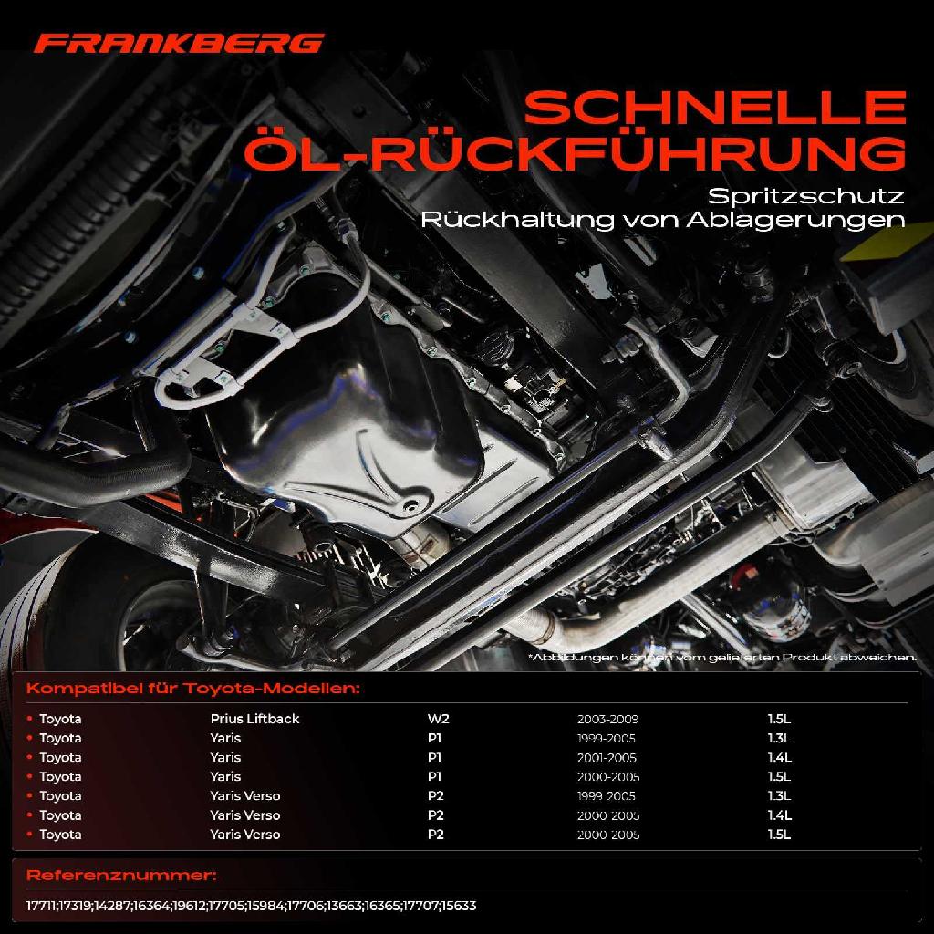 1x Ölwanne Motorölwanne für Toyota Yaris P1 Verso P2 Prius Liftback W2 1.3L-1.5L