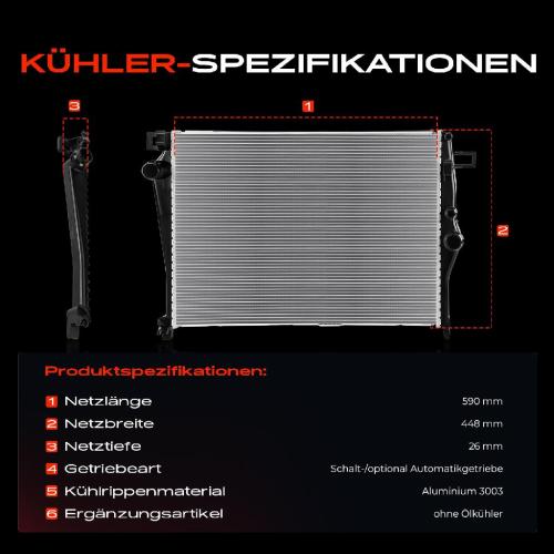 1x Kühler Wasserkühler Motorkühler für Mercedes-Benz C-Klasse W205 S205 C180 C200 Bild 1x Kühler Wasserkühler Motorkühler für Mercedes-Benz C-Klasse W205 S205 C180 C200