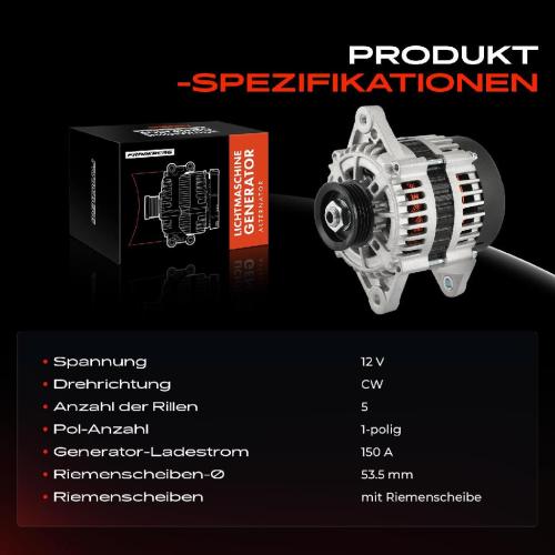 Frankberg 1x Lichtmaschine Generator für MINI Mini R55 R56 R57 R58 R59 R60 R61 Cooper SD Bild Frankberg 1x Lichtmaschine Generator für MINI Mini R55 R56 R57 R58 R59 R60 R61 Cooper SD