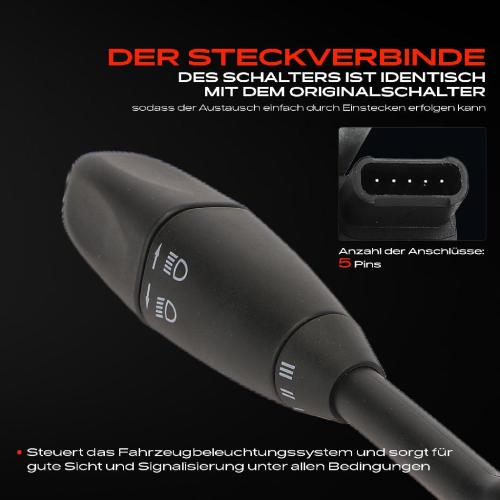 1x Kombischalter Lenkstockschalter für Mercedes-Benz S-Klasse Coupe W220 C215 Bild 1x Kombischalter Lenkstockschalter für Mercedes-Benz S-Klasse Coupe W220 C215