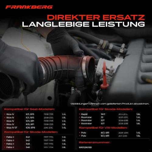 Frankberg 1x Ansaugschlauch, Luftfilter für VW Polo 6C Seat Ibiza IV Skoda Roomster Bild Frankberg 1x Ansaugschlauch, Luftfilter für VW Polo 6C Seat Ibiza IV Skoda Roomster
