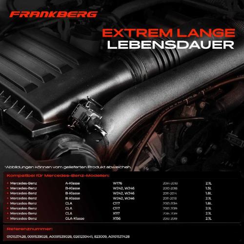 Frankberg 1x Ladedruck Sensor für Mercedes-Benz A-Klasse B-Klasse GLA-Klasse CLA Coupe C117 Bild Frankberg 1x Ladedruck Sensor für Mercedes-Benz A-Klasse B-Klasse GLA-Klasse CLA Coupe C117
