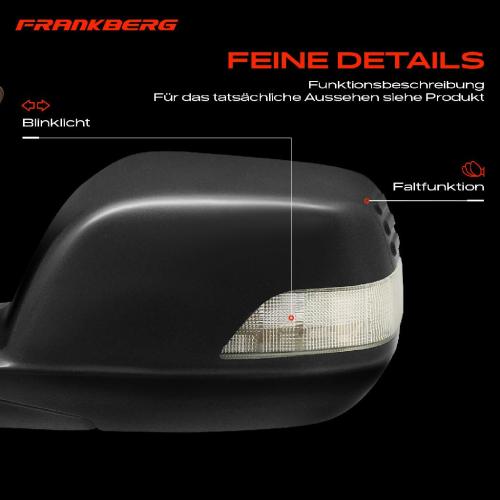 Frankberg 1x Außenspiegel Links für Honda CR-V III RE 2.0L 2.2L 2006-2012 Bild Frankberg 1x Außenspiegel Links für Honda CR-V III RE 2.0L 2.2L 2006-2012