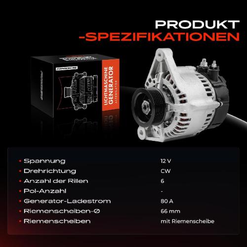 1x Lichtmaschine Generator für Nissan Primera P11 WP11 Hatchback 2.0L Bild 1x Lichtmaschine Generator für Nissan Primera P11 WP11 Hatchback 2.0L