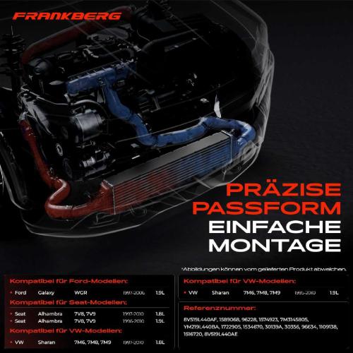 1x Ladeluftkühler Turbokühler für VW Sharan 7M Ford Galaxy WGR Seat Alhambra 7V Bild 1x Ladeluftkühler Turbokühler für VW Sharan 7M Ford Galaxy WGR Seat Alhambra 7V