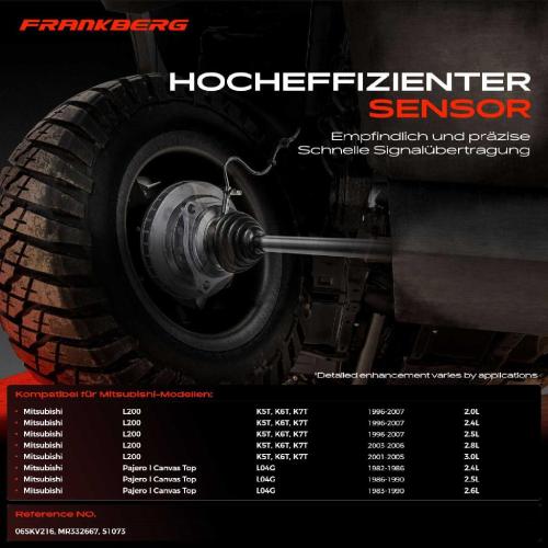 1x ABS Sensor Hinterachse beidseitig für Mitsubishi L200 Pajero I Canvas Top 2.0L 2.4L 2.5L 1982-2007 Bild 1x ABS Sensor Hinterachse beidseitig für Mitsubishi L200 Pajero I Canvas Top 2.0L 2.4L 2.5L 1982-2007