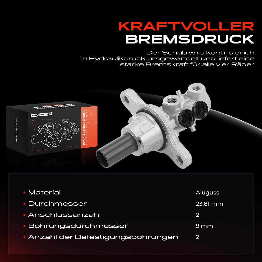 1x Hauptbremszylinder Bremszylinder für Peugeot 307 3E 308 Citroën C4 DS4 1.2L-2.0L