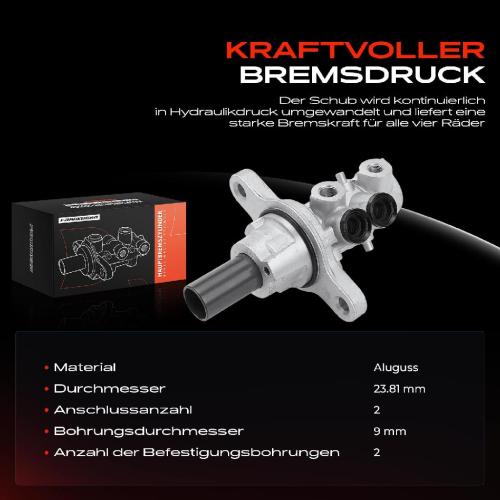 1x Hauptbremszylinder Bremszylinder für Peugeot 307 3E 308 Citroën C4 DS4 1.2L-2.0L Bild 1x Hauptbremszylinder Bremszylinder für Peugeot 307 3E 308 Citroën C4 DS4 1.2L-2.0L