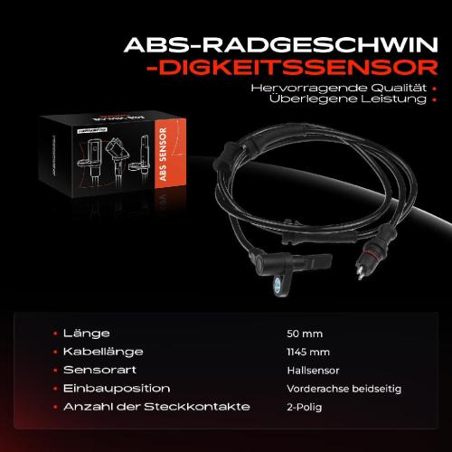 1x ABS Sensor Vorderachse rechts für Alfa Romeo GTV Spider Fiat Marea Weekend Lancia Lybra SW 1994-2005 Bild 1x ABS Sensor Vorderachse rechts für Alfa Romeo GTV Spider Fiat Marea Weekend Lancia Lybra SW 1994-2005