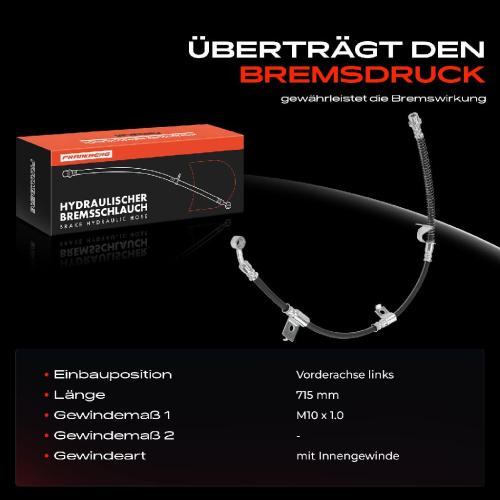 1x Bremsschlauch Bremsschläuche Vorderachse Links für Hyundai Sonata IV XG KIA Magentis Bild 1x Bremsschlauch Bremsschläuche Vorderachse Links für Hyundai Sonata IV XG KIA Magentis