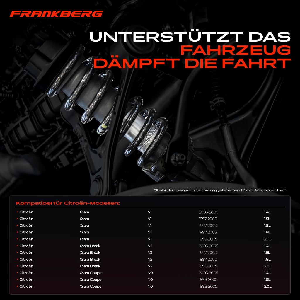 2x Fahrwerksfeder Vorderachse für Citroën Xsara N1 Xsara Break N2 Xsara Coupe N0 1997-2005