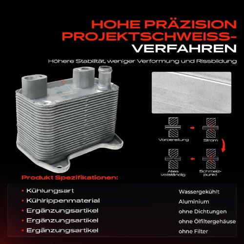 1x Ölkühler Motoröl für Mercedes-Benz W203 S203 C209 W210 S210 Bild 1x Ölkühler Motoröl für Mercedes-Benz W203 S203 C209 W210 S210