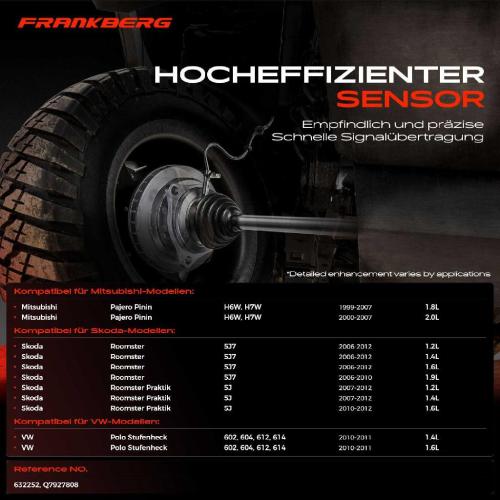 1x ABS Sensor Hinterachse rechts für VW Polo Stufenheck Mitsubishi Pajero Pinin Skoda Roomster Praktik Bild 1x ABS Sensor Hinterachse rechts für VW Polo Stufenheck Mitsubishi Pajero Pinin Skoda Roomster Praktik