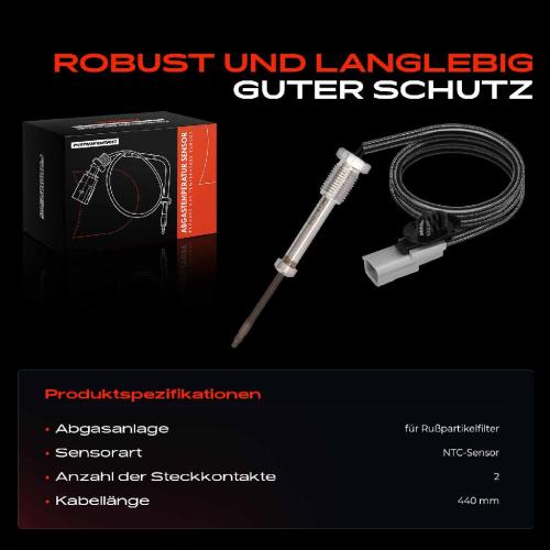 1x Abgastemperatursensor für Nissan Primastar X83 Opel Vivaro Bild 1x Abgastemperatursensor für Nissan Primastar X83 Opel Vivaro
