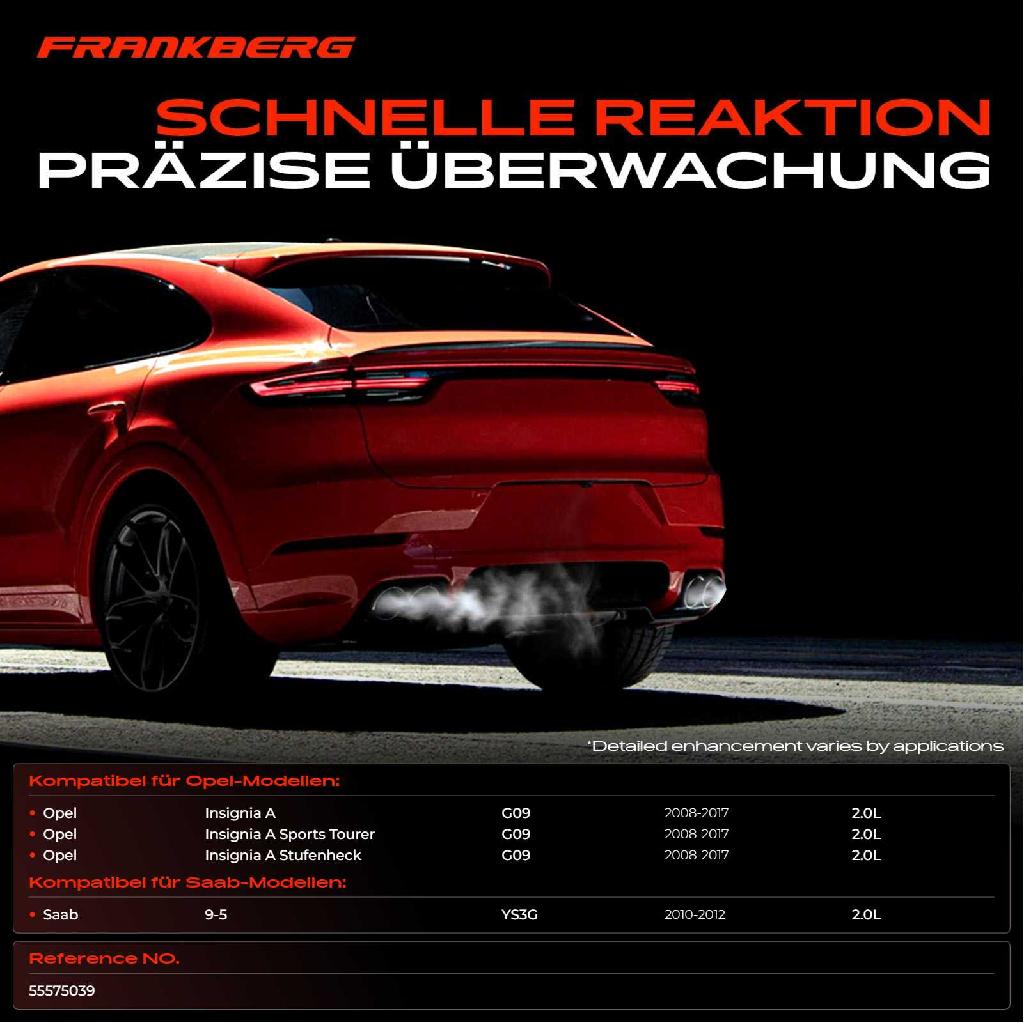 1x Abgastemperatursensor für Insignia A G09 Saab 9-5 2.0L