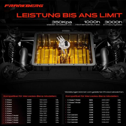 1x Kraftstoffpumpe für Mercedes-Benz C-Klasse W202 C-Klasse T-Model S202 CLK C208 CLK Cabriolet A208 Bild 1x Kraftstoffpumpe für Mercedes-Benz C-Klasse W202 C-Klasse T-Model S202 CLK C208 CLK Cabriolet A208