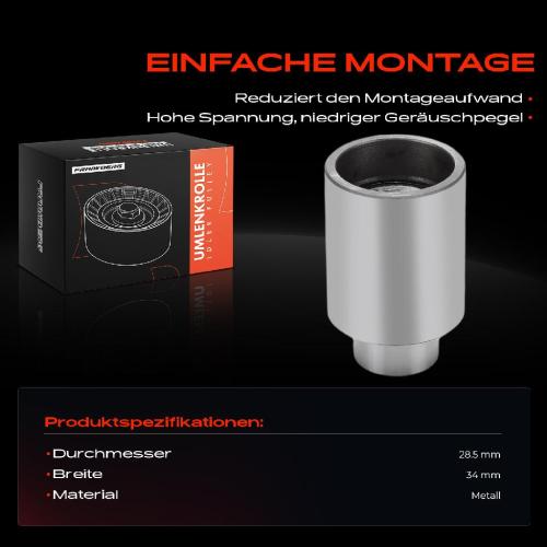 1x Umlenkrolle Führungsrolle für VW Phaeton Touareg Audi A6 4B2 A8 4D2 Bild 1x Umlenkrolle Führungsrolle für VW Phaeton Touareg Audi A6 4B2 A8 4D2