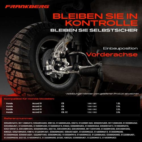 1x Querlenker Satz Vorderachse für Honda Accord IV CB Accord IV Aerodeck Accord IV Coupe CB CC 1990-1993 Bild 1x Querlenker Satz Vorderachse für Honda Accord IV CB Accord IV Aerodeck Accord IV Coupe CB CC 1990-1993