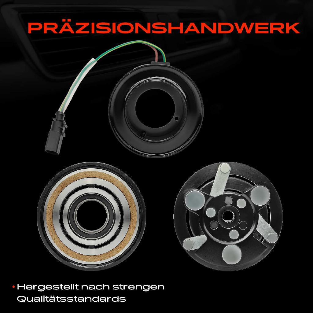 1x Magnetkupplung Klimakompressor für VW Golf 4 Transporter T5 Audi A3 Ford Galaxy