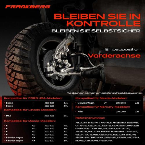 1x Querlenker Satz Vorderachse für FORD USA Fusion Lincoln MKZ Mazda 6 Hatchback Station Wagon Stufenheck Bild 1x Querlenker Satz Vorderachse für FORD USA Fusion Lincoln MKZ Mazda 6 Hatchback Station Wagon Stufenheck