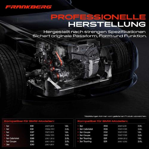 1x Spannrolle Riemenspanner für BMW 1er E81 E87 E88 3er E90 E92 E93 3er Touring E91 Bild 1x Spannrolle Riemenspanner für BMW 1er E81 E87 E88 3er E90 E92 E93 3er Touring E91