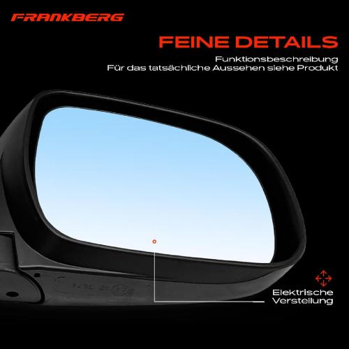 Frankberg 1x Außenspiegel Rechts für Toyota Hilux VII Pick-up N1 N2 N3 2.5L 3.0L 2004-2015 Bild Frankberg 1x Außenspiegel Rechts für Toyota Hilux VII Pick-up N1 N2 N3 2.5L 3.0L 2004-2015