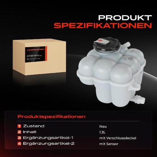 Frankberg 1x Ausgleichsbehälter Kühlmittelbehälter für BMW 3er E30 E36 320i 325i M3 3.0L 1982-1995 Bild Frankberg 1x Ausgleichsbehälter Kühlmittelbehälter für BMW 3er E30 E36 320i 325i M3 3.0L 1982-1995