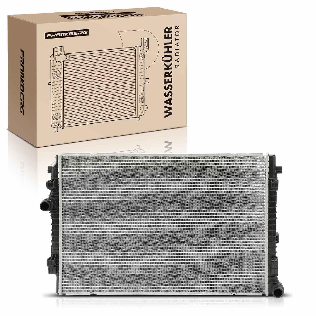 Frankberg 1x Kühler Wasserkühler Motorkühler für VW Golf 6 Passat Audi A3 Seat