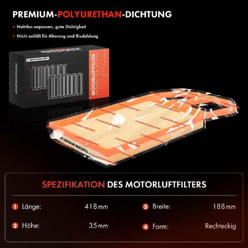 2x Luftfilter Filtereinsatz für VW Golf 4 1J Polo 6N Bora Seat Ibiza 2 Skoda 1.4 1.6 Bild 2x Luftfilter Filtereinsatz für VW Golf 4 1J Polo 6N Bora Seat Ibiza 2 Skoda 1.4 1.6