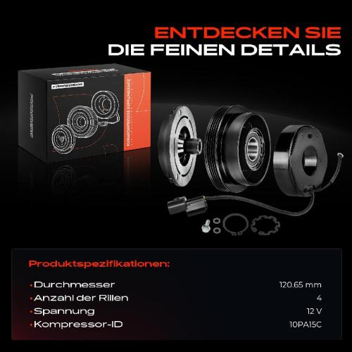 1x Magnetkupplung Klimakompressor für Hyundai Tucson JM KIA Sportage JE KM 2.0L Bild 1x Magnetkupplung Klimakompressor für Hyundai Tucson JM KIA Sportage JE KM 2.0L
