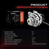 1x Lichtmaschine Generator für Renault Clio 3 4 Modus Stepway Dacia Logan 1.2L