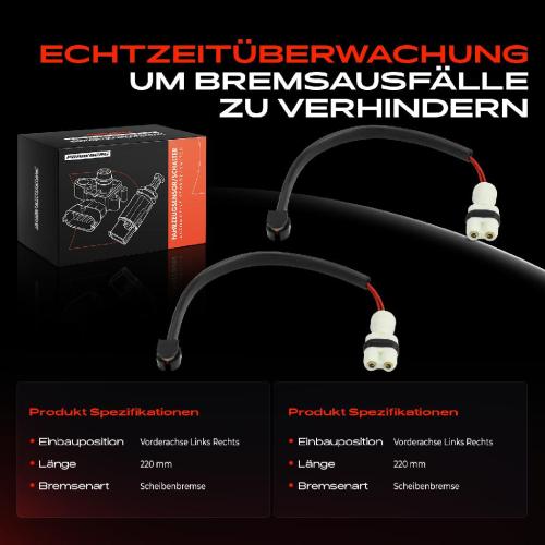 2x Warnkontakt Bremsbelagverschleiß Vorderachse für Porsche 928 4.7L 5.0L 1983-1991 Bild 2x Warnkontakt Bremsbelagverschleiß Vorderachse für Porsche 928 4.7L 5.0L 1983-1991