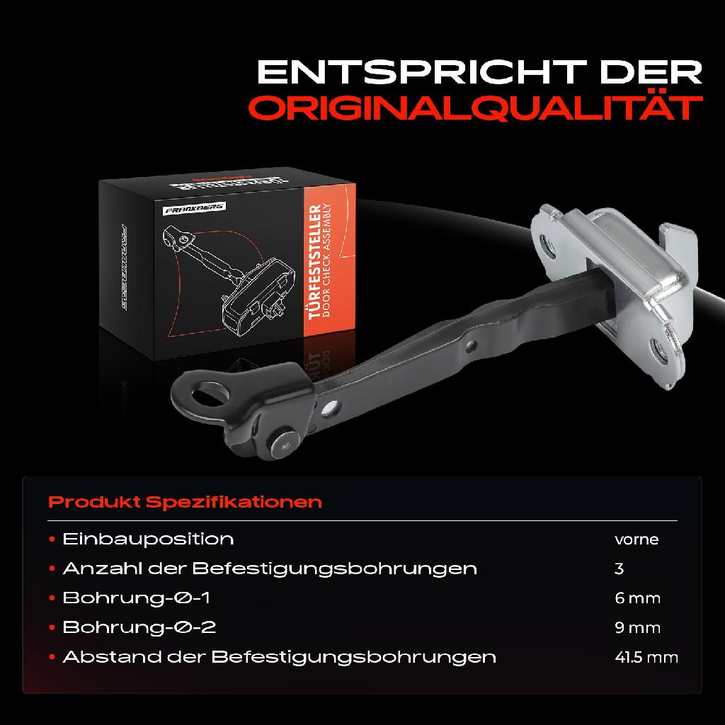 1x Türfeststeller Türfangband Türstopper Vorne für Toyota Hilux VIII Pritsche/Fahrgestell Pick-up