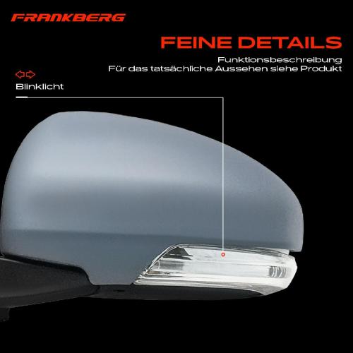 Frankberg 1x Außenspiegel Links für Toyota IQ J1 1.0L 1.3L 1.4L 2009-2015 Bild Frankberg 1x Außenspiegel Links für Toyota IQ J1 1.0L 1.3L 1.4L 2009-2015