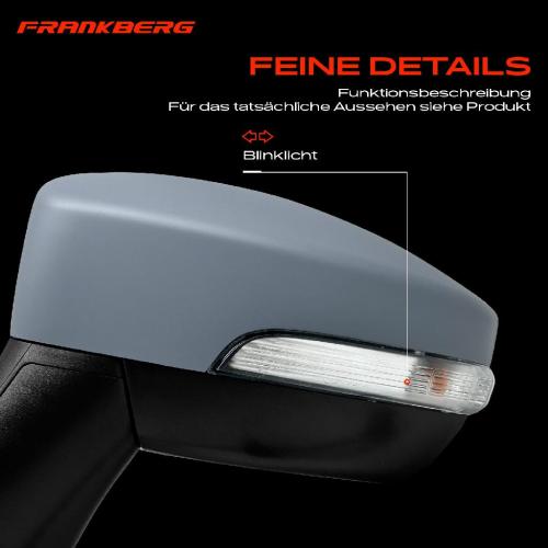 Frankberg 1x Außenspiegel Links für Ford Ecosport 1.0L 1.5L 2013-2017 Bild Frankberg 1x Außenspiegel Links für Ford Ecosport 1.0L 1.5L 2013-2017
