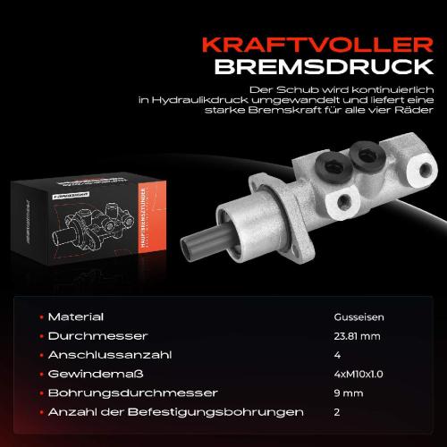 1x Hauptbremszylinder Bremszylinder für Renault Laguna I Megane Citroën ZX Peugeot Bild 1x Hauptbremszylinder Bremszylinder für Renault Laguna I Megane Citroën ZX Peugeot