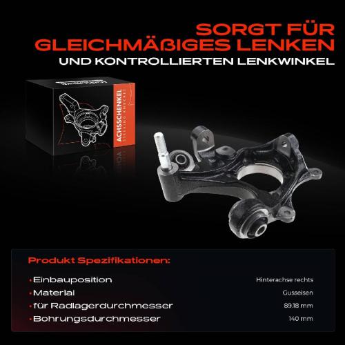 Frankberg 1x Achsschenkel Radaufhängung Hinterachse Rechts für KIA Sorento II XM FWD Bj ab 2009 Bild Frankberg 1x Achsschenkel Radaufhängung Hinterachse Rechts für KIA Sorento II XM FWD Bj ab 2009