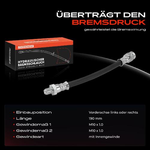 1x Bremsschlauch Bremsschläuche Vorderachse Links oder Rechts für Mitsubishi L200 Pajero 2.3L-3.0L Bild 1x Bremsschlauch Bremsschläuche Vorderachse Links oder Rechts für Mitsubishi L200 Pajero 2.3L-3.0L