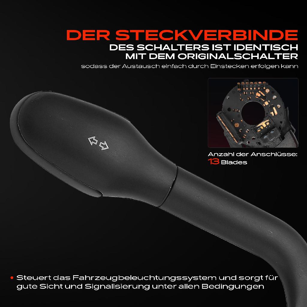 1x Kombischalter Lenkstockschalter für VW Golf 3 4 Passat Corrado Vento 1H 1E