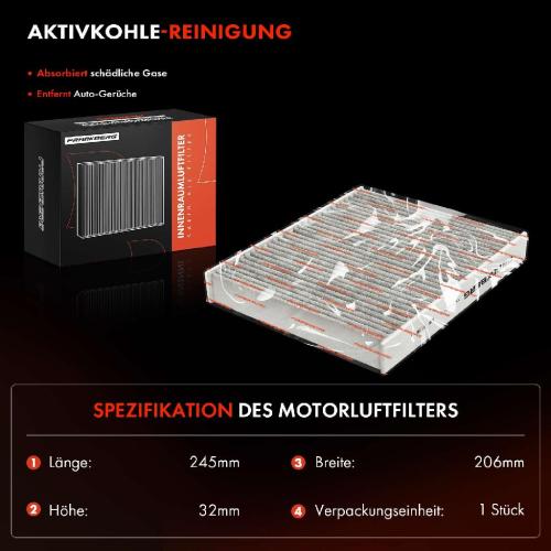 1x Innenraumfilter Aktivkohle für BMW 5er F10 F11 F07 6er F12 F13 7er F01 F02 Bild 1x Innenraumfilter Aktivkohle für BMW 5er F10 F11 F07 6er F12 F13 7er F01 F02