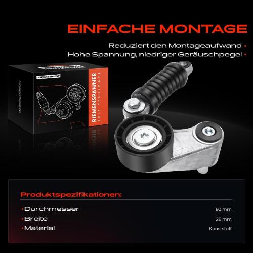 1x Spannrolle Riemenspanner für Renault Laguna I Megane I Volvo S40 V40 1.9L Bild 1x Spannrolle Riemenspanner für Renault Laguna I Megane I Volvo S40 V40 1.9L